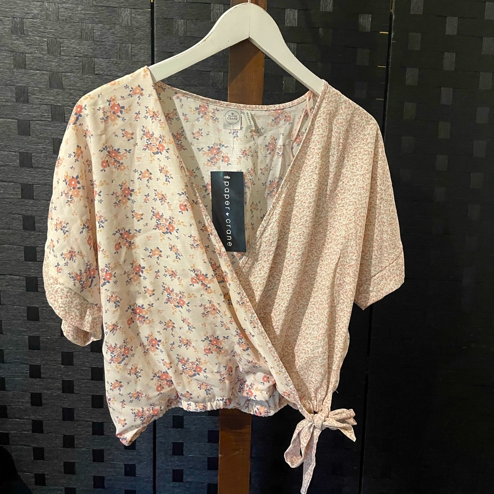 Floral Crop Top by Paper Crane